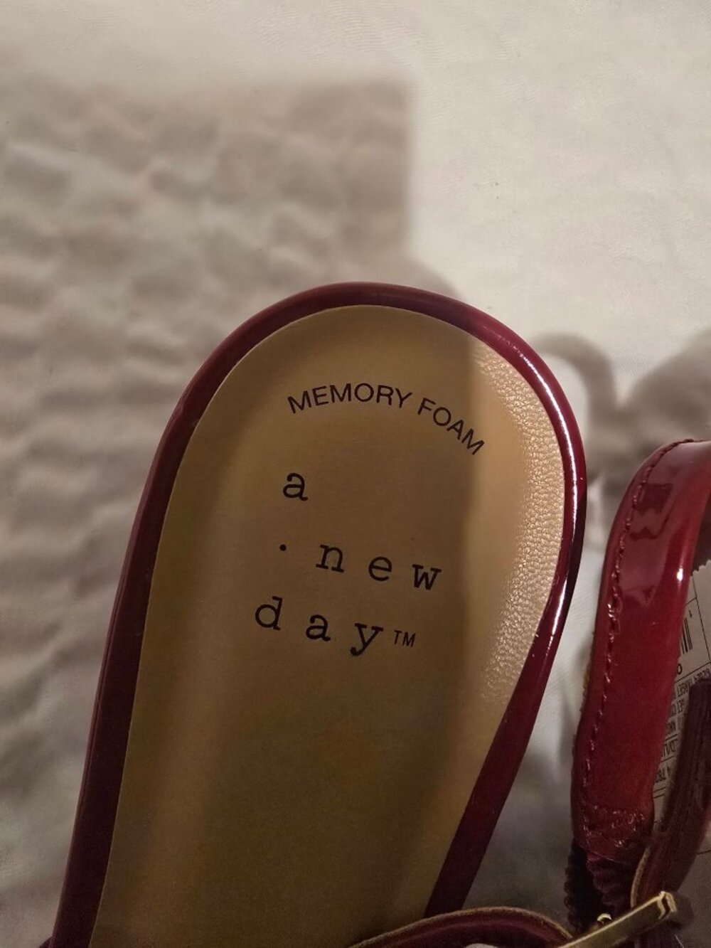Women's Lucky Square Toe Mary Jane Heel with Memory Foam Insole - a New Day Red - Picture 4 of 8